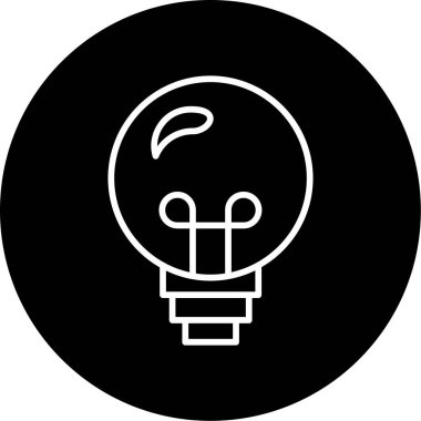 ampul ışık kutsal kişilerin resmi. Vektör çizim 