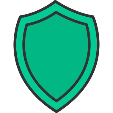 Ağ için koruma kalkanı vektör simgesi 