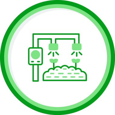 Otomatik sulama. Web simgesi vektör illüstrasyonu