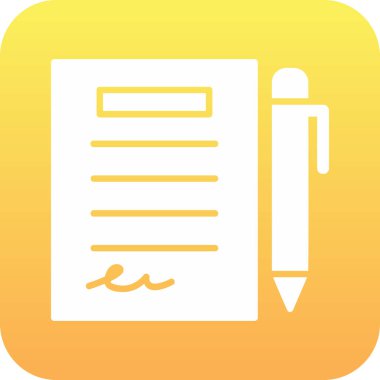 Kalem simgesi çizimi olan planlayıcı