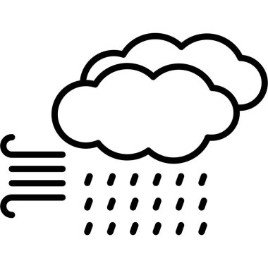 storm web icon, vector illustration 