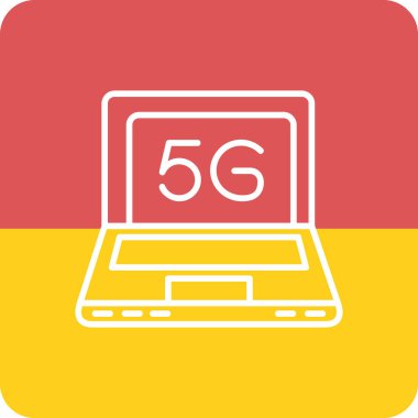 dizüstü bilgisayar simgesi, vektör illüstrasyonu basit tasarım