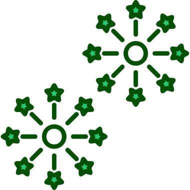 Havai fişek web simgesi, vektör illüstrasyonu 