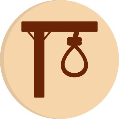 Gallow web simgesi, vektör illüstrasyonu