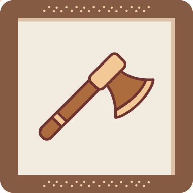 Balta ağ simgesi, vektör illüstrasyonu 