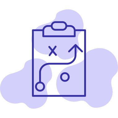 Strateji Simgesi Vektör illüstrasyonu 