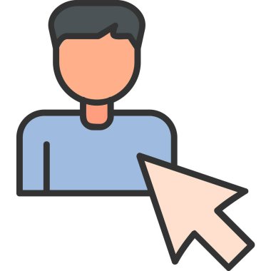 Seçili web simgesi vektör illüstrasyonu