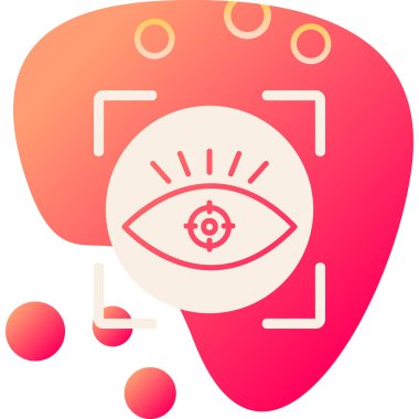 vizyon web simgesi, vektör illüstrasyonu 