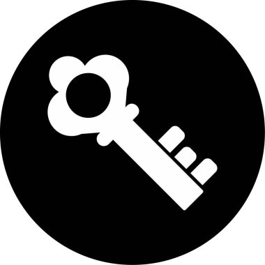 Anahtar. Web simgesi basit illüstrasyon 