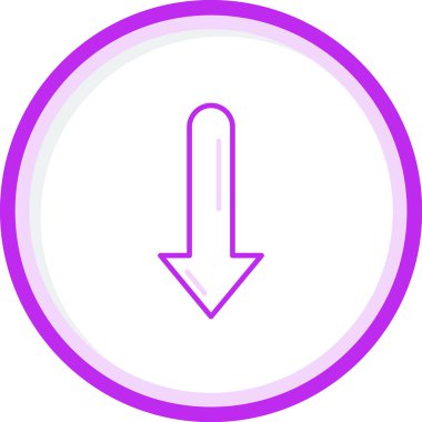 aşağı ok simgesi, vektör illüstrasyon tasarımı 