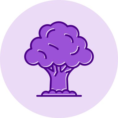 Ağaç. Web simgesi basit illüstrasyon 