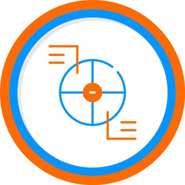 Pasta grafiği web simgesi basit illüstrasyon 