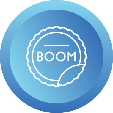 Boom web simgesi, vektör illüstrasyonu