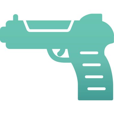 Silah. Web simgesi basit illüstrasyon 