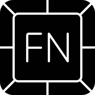 Fonksiyon web simgesi, vektör illüstrasyonu