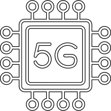 cpu icon, vector illustration simple design