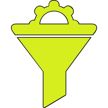 Vektör illüstrasyon Huni ağ simgesi 