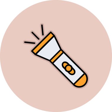 el feneri. Web simgesi basit illüstrasyon