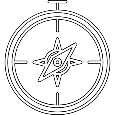 Pusula simgesi vektör resimlemesi 