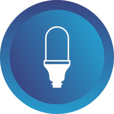 Ampul. Web simgesi vektör illüstrasyonu