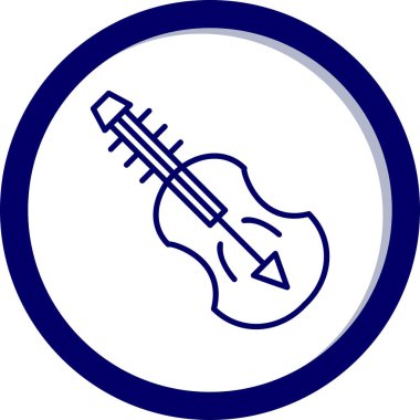 Keman Ağı ikon vektör illüstrasyonu