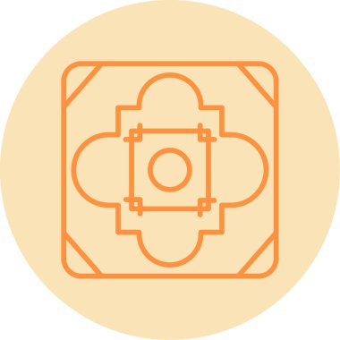 Döşeme. Web simgesi basit illüstrasyon