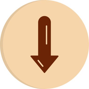 aşağı ok simgesi, vektör illüstrasyon tasarımı 