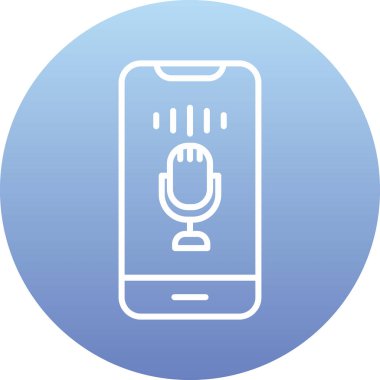 ses kontrolü, mikrofon web simgesi, basit vektör illüstrasyonu 