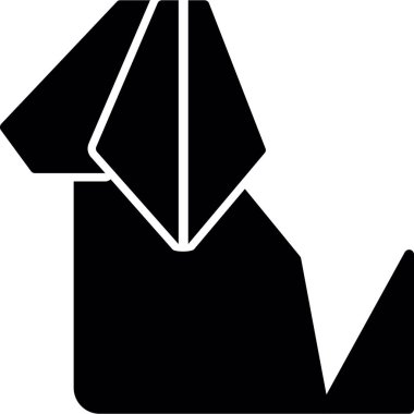 köpek simgesi tasarımı, vektör illüstrasyonu 