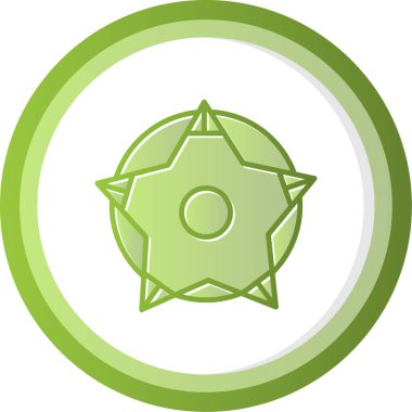 Bir yıldız simgesinin vektör illüstrasyonu 