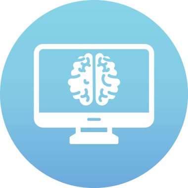 bilgisayar ekranı simgesi, vektör illüstrasyonu basit tasarım