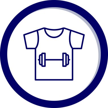 Gömlek simgesi, vektör illüstrasyonu basit tasarım