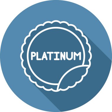 Platin Web simgesi vektör illüstrasyonu