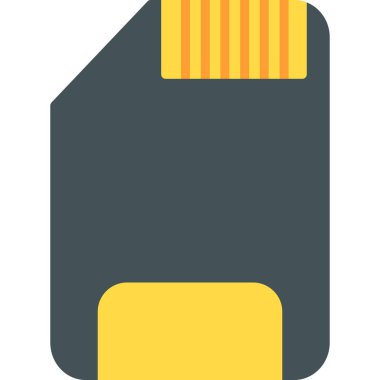 SD kart simgesi vektör illüstrasyonu