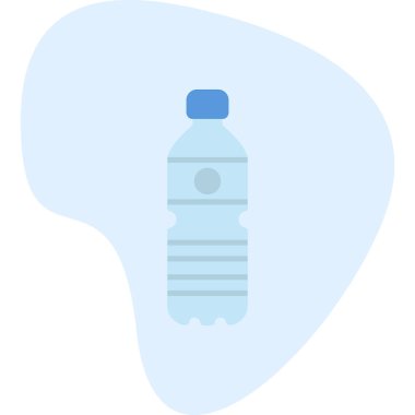 Su şişesi. Web simgesi basit illüstrasyon