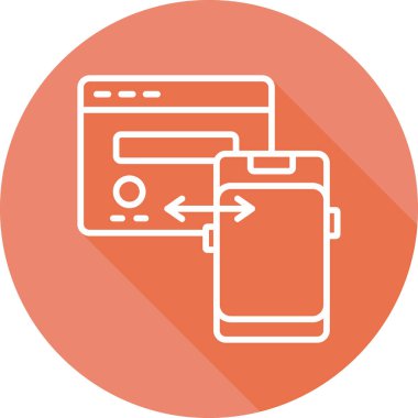 Web simgesi vektör illüstrasyonunu transfer et 