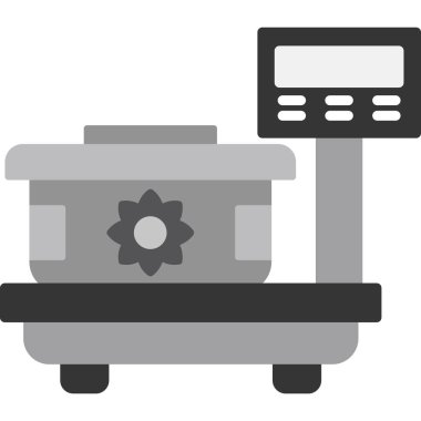 Web vektör simgesi tartılıyor. resimleme 