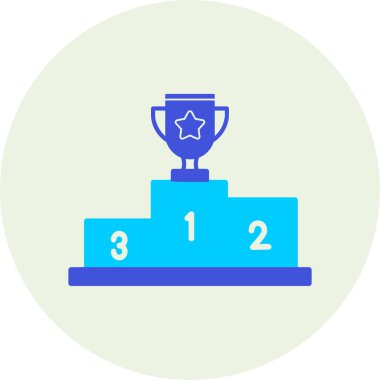 Kazanan kupa ikonu. özet çizimi 