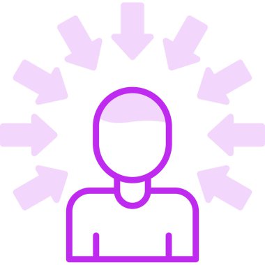 Sosyal baskı simgesi, vektör illüstrasyonu.