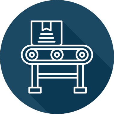 Taşıyıcı Şerit web simgesi, vektör illüstrasyonu