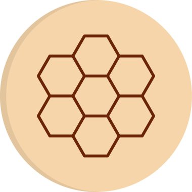 altıgen web simgesi, vektör çizim