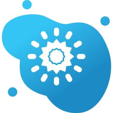 Güneş simgesi, vektör illüstrasyonu basit tasarım