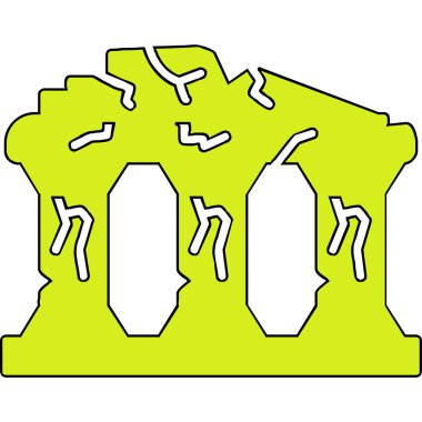 Harabeler. Web simgesi basit illüstrasyon