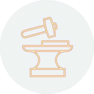 Demirci. Web simgesi basit illüstrasyon          
