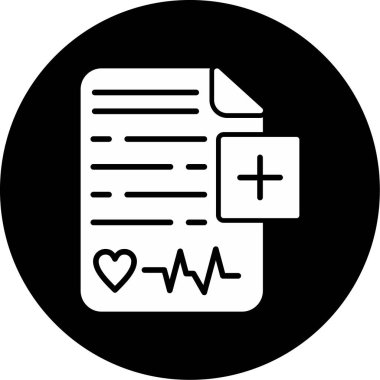 Sağlık Denetimi panosu simgesi, vektör illüstrasyonu 