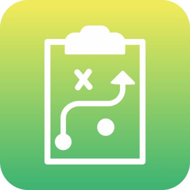 Strateji Simgesi Vektör illüstrasyonu 