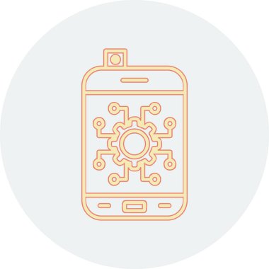 Otomatik ağ simgesi vektör illüstrasyonu 