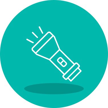 el feneri. Web simgesi basit illüstrasyon