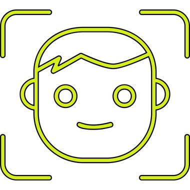 avatar erkek kullanıcı simgesi, yüz kimliği 