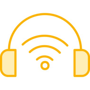 Çevrimiçi Podcast ikon vektör çizimi